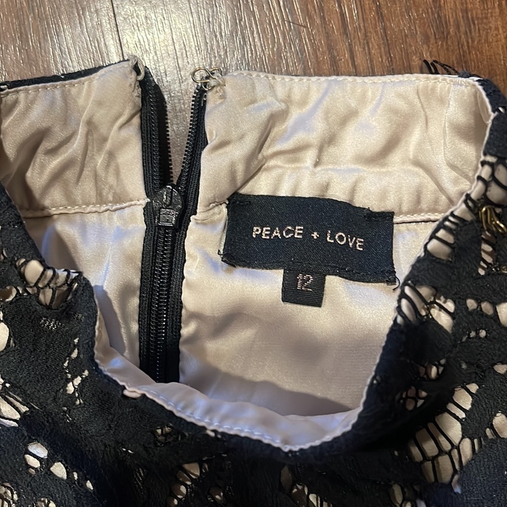Missguided x Peace & Love Floral Lace High Neck Dress limited collection size 8 - Picture 10 of 12